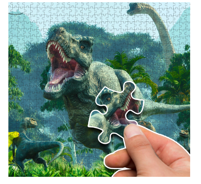 Dinosaurs Puzzle Box – 1000 Piece Jigsaw Puzzle | Prehistoric Adventure Brain Game | Educational Gift for Kids and Dinosaur Lovers