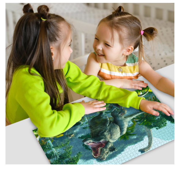 Dinosaurs Puzzle Box – 1000 Piece Jigsaw Puzzle | Prehistoric Adventure Brain Game | Educational Gift for Kids and Dinosaur Lovers