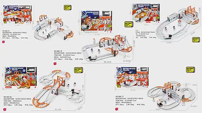Astronaut Spaceship Track Set - Outer Space Toy Set for Kids